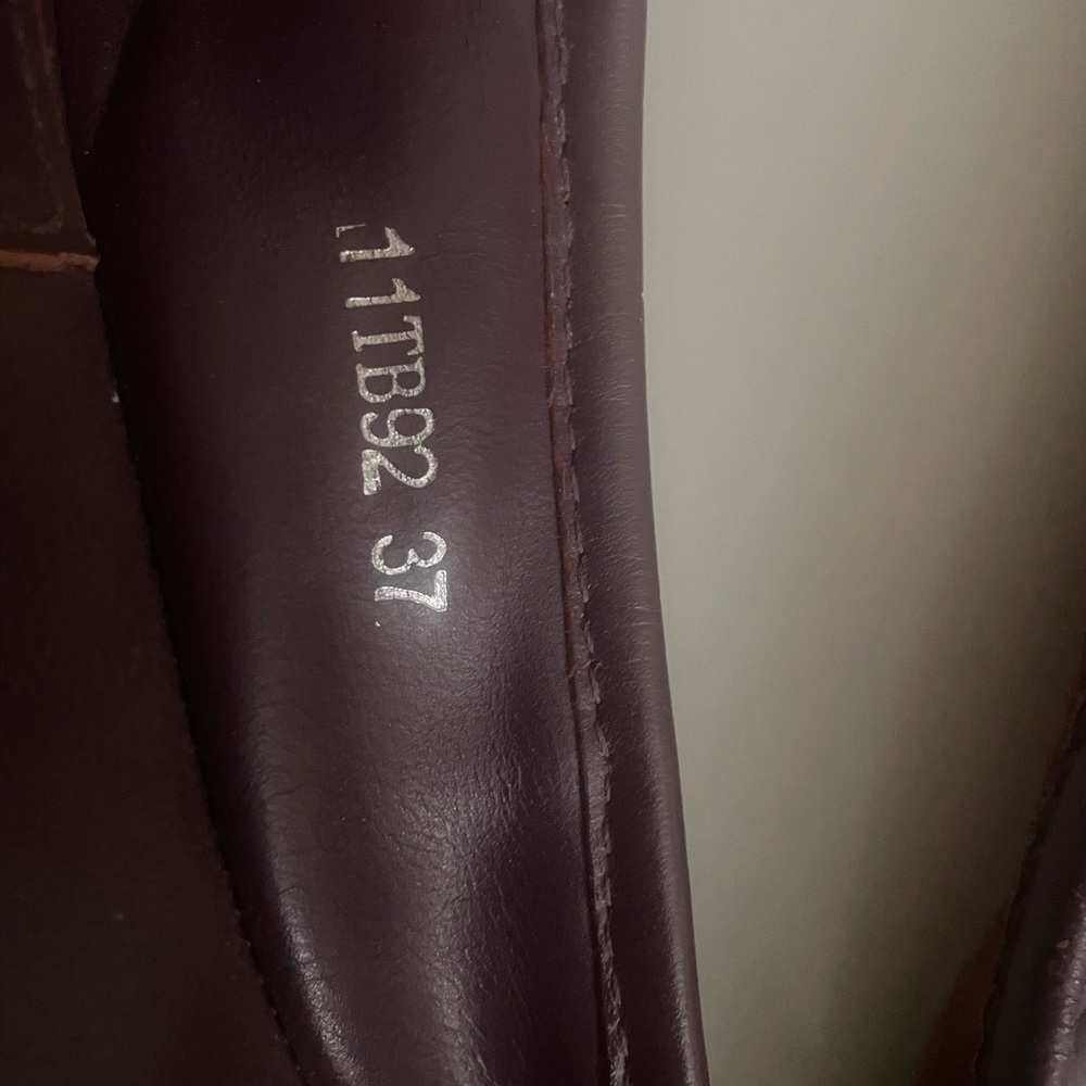 Tory Burch Ballet Flats Leather Maroon For Women - Picture 7 of 10